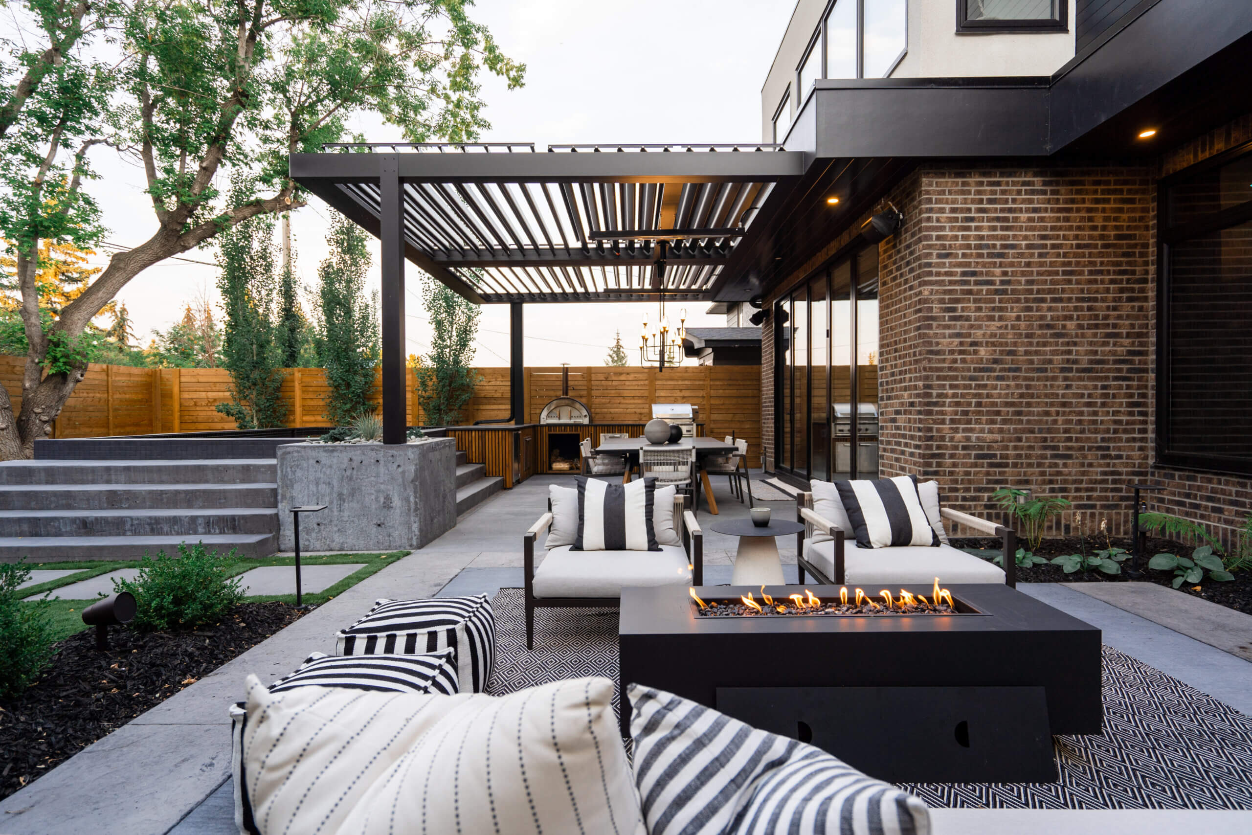 Complete outdoor living space by Ace of Decks Chicago suburbs