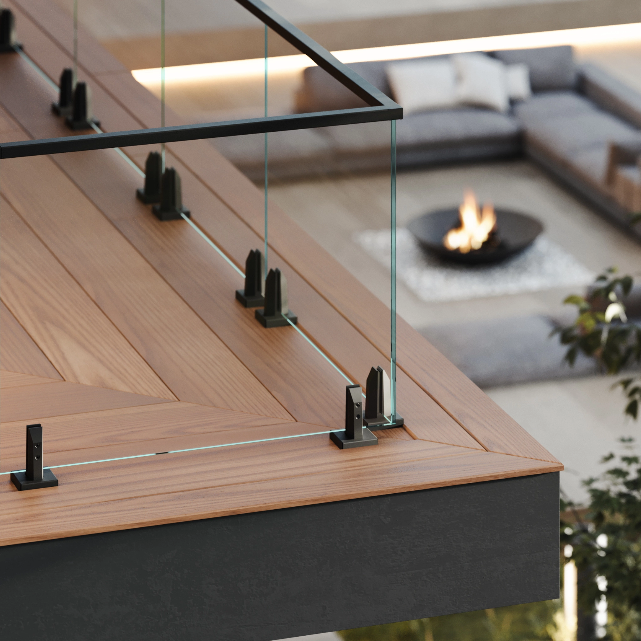 Glass railing
