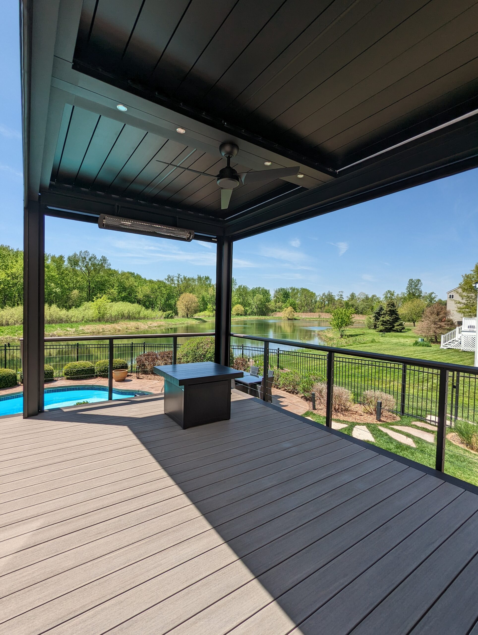 Custom outdoor living design by Ace of Decks Chicago suburbs