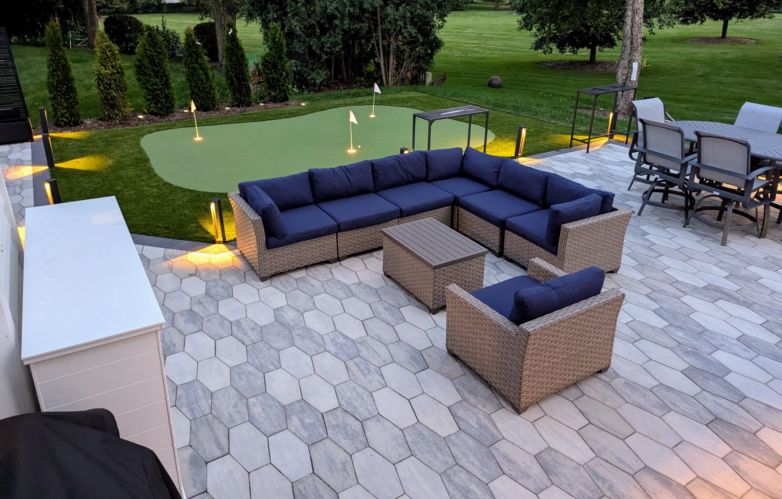 Paver patio installation by Ace of Decks Chicago suburbs